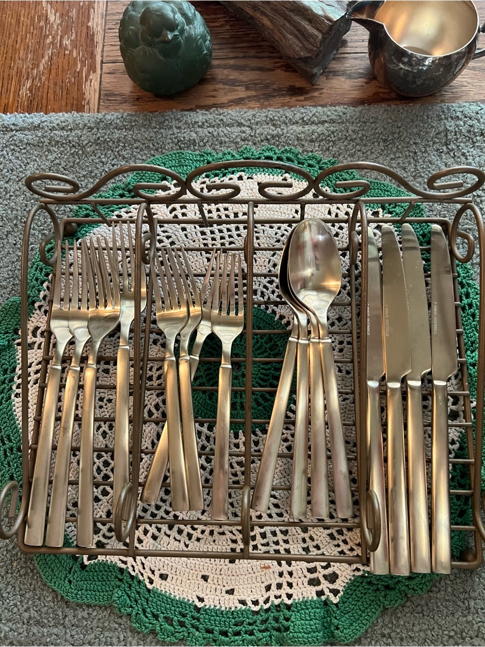 ❤️ Vintage Metal Wire Utensils Keeper ❤️